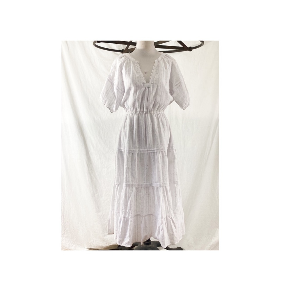 White Bohemian Maxi Dress by Betsey Johnson
